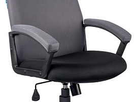 Кресло Helmi HL-E79 "Elegant", ткань TW черная/серая