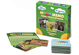 Настольная игра 8050 Нескучные игры "Ми-Ми-Мемо. Дикие животные"