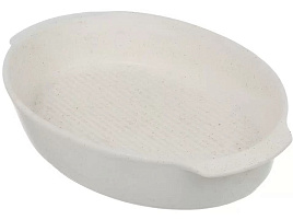 Форма для запекания керамика 33*33см 2л Y4-8738/481435/6137 Daniks Бежевый гранит овальна