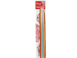 Цветная бумага для Квиллинга ОСТРОВ СОКРОВИЩ 128750 РАДУГА, 10 цветов, 200 полос, 3 мм х 300 мм, 80 г/м2