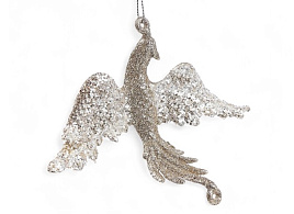 Подвеска пластик Птица 10870504 праздничное сияние золото