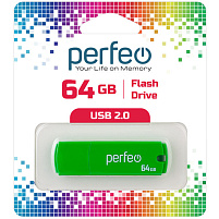 Флеш-драйв Perfeo USB 64Gb C05 зеленый
