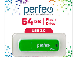 Флеш-драйв Perfeo USB 64Gb C05 зеленый
