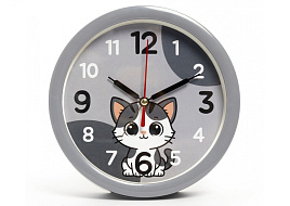 Будильник В4-057 Котенок серый