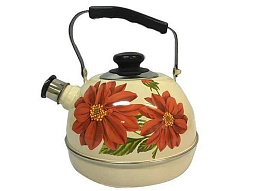 Чайник эмаль 3,5л п/р ТМ04/35/04/09/6805 слоновая кость/Лера