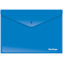 Папка-конверт с кнопкой Berlingo АКК-4402 непрозрачная, синяя