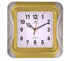 Часы настенные Atlantis 24,3*25,5 TLD-6085 золото