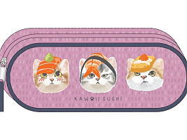 Пенал мягкий ArtSpace Sch_57598 "Sushi Cats", 210*80*45, полиэстер
