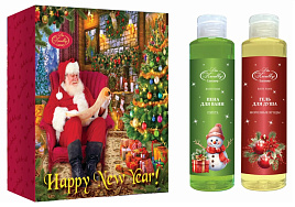 Набор женский  Liss Kroully 2410 Пихта и морозные ягоды(гель д/д 260мл+пена д.ванн 260мл)