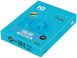 Бумага IQ color А4, 80 г/м, 100 л., интенсив светло-синяя AB48