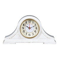 Часы настольные "21 Век" 35*18 1834-001 Классика белые с золотом круглые