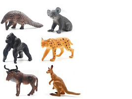 Набор животных Q204-6 Дикие животные 6шт