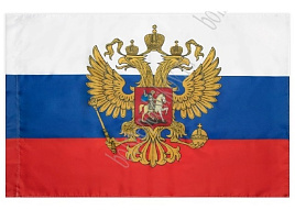 Флаг Россия 90*135 N-01/661-216 с гербом