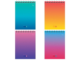 Блокнот 60л. BG Б6гр60 58717 "Bright monocolor" А6 на гребне