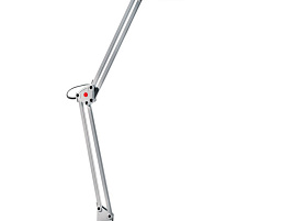 Лампа настольная офисная KD-017 C Camelion на струдцине белый 2508й