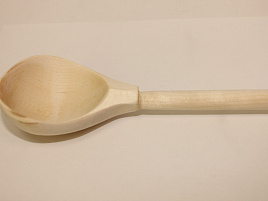 Ложка кухонная дерево для казана  длинная ручка 989