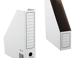 Накопитель документов Стойка OfficeSpace A-GL75_369/158551 75мм белая