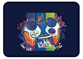 Папка для тетрадей ArtSpace ПТЛ-14_4_60152 с ручками А4 "Let's Play", пластик, на молнии, 70мм