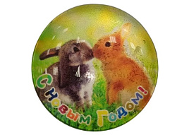 Магнит НТ-51 Кролик (стекло)