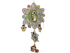 Украшение бумажное объемное 28*30 KL1628 Снежинка