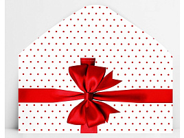 Конверт для денег Без надписи 10363111 Бант красный