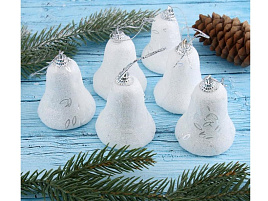 Фигурка Колокольчики 4316744 с инеем и блестками 6шт