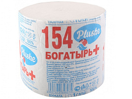 Т.бумага б/вт Plushe Богатырь+ 16502/2418 (85м)