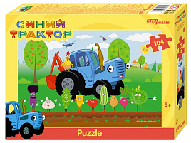 Пазл 104эл. Синий трактор 82267