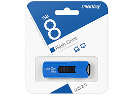 Флеш-драйв Smart Buy 8Gb SB8GBST-B STREAM Blue голубой 7111