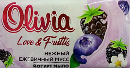 Мыло Alviero Olivia 140гр Нежный ежевичный мусс 4300