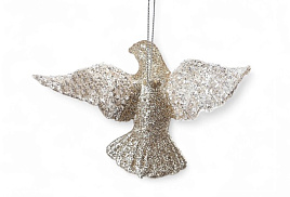 Подвеска пластик Голубка 10870506 праздничное сияние золото