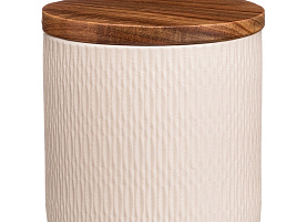 Банка для сыпучих керамика 700мл 263-1062 Бежевая