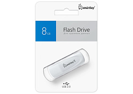 Флеш-драйв Smart Buy 8Gb SB008GB2SCW Scout белый 4048