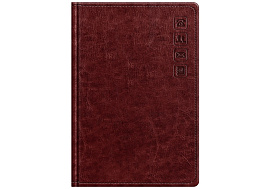 Телефонная книга BG Pb5_63331 "Nebraska. Dark red", с вырубкой, А5, 80л., кожзам