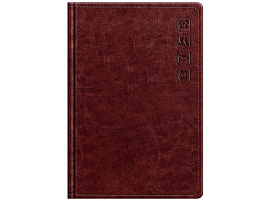 Телефонная книга BG Pb5_63331 "Nebraska. Dark red", с вырубкой, А5, 80л., кожзам