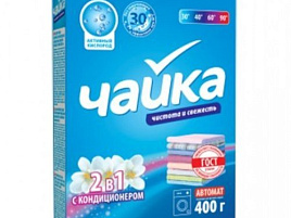 Стиральный порошок Чайка 400г автомат 2в1 с кондиционером