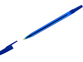 Ручка Стамм РШ-30348 "049" синяя, 0,7мм, тонированный корпус