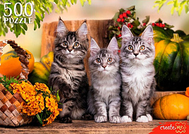 Пазл 500эл. Три непоседлевых котенка ШТП500-1472