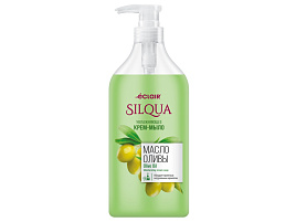 Мыло жидкое Eclair Silqua 830мл.дозатор крем Масло оливы М