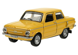 Машина металлическая ZAZ968A-12-YE ретро-модель 12 см, двер, желтый, кор