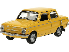 Машина металлическая ZAZ968A-12-YE ретро-модель 12 см, двер, желтый, кор