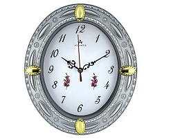 Часы настенные Atlantis 26*22 690 серебро