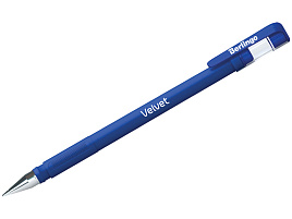 Ручка гел. Berlingo CGp_50126 "Velvet" синяя, 0,5мм, прорезиненый корпус
