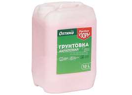Грунтовка водно-диспер Русские узоры Оптима д/вн. и нар. раб 10л 8820