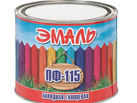 Эмаль ПФ-115 красная 1,8кг Zabor