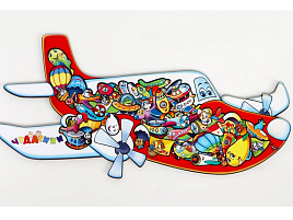 Логическая игрушка 9938445/П-134 Рамка-вкладыш Самолет