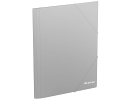 Папка на резинках Berlingo FB4_A4985 "Soft Touch" А4, 600мкм, серая