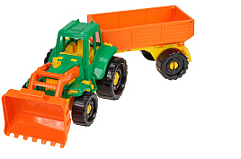 Трактор И-2395 Бульдозер с бортовым прицепом Фермерский