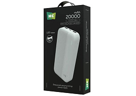 Аккумулятор внешний MORE CHOICE PB25-20 20000mAh White