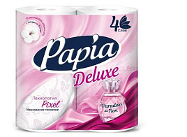 Туалетная бумага Papia Deluxe 4шт.4-х сл. Paradiso Del Fiori 1140